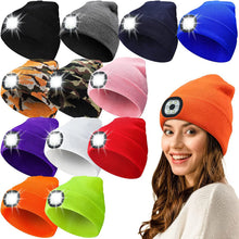 Load image into Gallery viewer, Creative 6 LED Beanie Hats, Unisex Winter Warm Hat for Night Riding fishing Warm Knit Caps Flashlight Head Lamp Cap,washable
