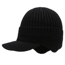 Load image into Gallery viewer, GTUBIKE New Winter Men Hat Outdoor Ear Protection Warm Thick Bicycle Knitted Cap Scarf Windproof Visors Baseball Cap Male
