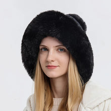 Load image into Gallery viewer, Winter Hat For Women Hooded Face Mask Fluff Keep Warm Thicken Style Neck Scarf Hooded Cap Beanie Knitted Cashmere Neck Warmer
