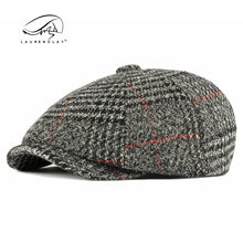Load image into Gallery viewer, Autumn Winter Men's Newsboy Hat Wool Blend Male Beret Men And Women England Gatsby Retro Hat Driver Flat Cap
