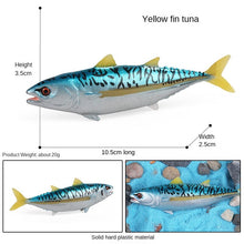 Load image into Gallery viewer, 3 Pcs/set Science and Education Marine Animal Model Solid Bluffin Tuna Tuna Children's Cognition Toy Decoration
