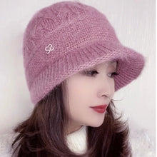 Load image into Gallery viewer, Fashion Thickened Women Knitted Hat Elasticity Casual Mother Hats Middle-aged and Elderly Warm Wool Hat Autumn Winter

