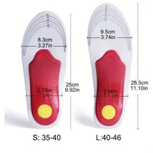 Load image into Gallery viewer, Orthotic Insole Arch Support Flatfoot Orthopedic Insoles Arch Support Flat Feet for Women / Men Orthopedic Plantar Foot Pain
