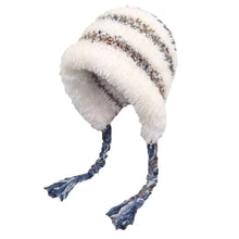 Load image into Gallery viewer, Fashion Dopamine Knitted Woolen Hat Windproof Thickened Beanies Cap Keep Warm Coldproof Ear Protection Cap for Women
