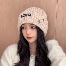 Load image into Gallery viewer, Solid Color Knitted Beanies Keep Warm Anti-cold Female Beanie Caps Hip Hop Outdoor Ladies Casual Cap For Women/Men/Students
