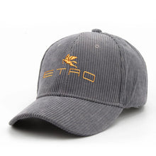 Load image into Gallery viewer, 1pc 'E.T.R.O' embroidered corduroy baseball cap, suitable for both men and women, perfect for autumn and winter, casual headwear

