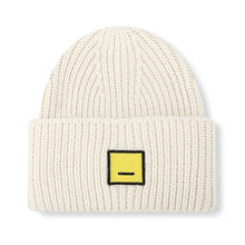 Load image into Gallery viewer, Classic square smiley face adult wool knitted hat thickened warm cold hat European and American couple woolen hat
