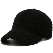 Load image into Gallery viewer, Big Head Solid Artificial Lamb Wool Baseball Cap Women Men Autumn Winter Hats Keep Warm Cap Plush Baseball Caps Outdoor Dad Hat
