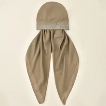 Load image into Gallery viewer, Fashion Cotton Elastic Headband Cap Elastic Band Diamond Pattern Stretch Shawl Stretch Fabric Plain Muslim Hijab Hat Women Lady
