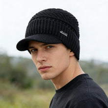 Load image into Gallery viewer, Unisex Warm Winter Hats Stylish Add Fur Lined Soft Beanie Cap With Brim Thick Winter Knitted Hats For Men &amp; Women Dropshipping
