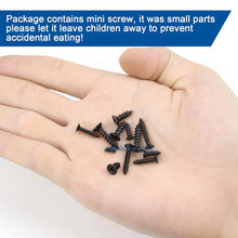 Load image into Gallery viewer, 450/1200pcs Cross Flat Head Tapping Screws Kit M1.2 M1.4 M1.5 M1.7 M2 M2.3 M2.6 M3 Carbon Steel Black Phillips Screws Set
