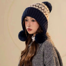 Load image into Gallery viewer, Fashion Warm Women's Knitted Hat Thickened Ear Protection Women's Beanies Coldproof Windproof Bonnet Caps Autumn Winter

