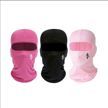 Load image into Gallery viewer, Unisex Full Face Balaclava 3 Colors Pink Black Rose Red Dollar Sign Embroidery Breathable Neck Gaiter for Outdoor Sports
