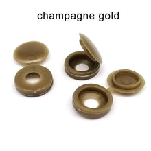 Load image into Gallery viewer, 100pcs/bag Plastic Self Tapping Screw Bolt Nail Nut Decorative Cap Protective Cover Hide Foldable Hinged for Furniture Car
