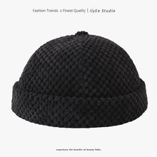Load image into Gallery viewer, New Autumn Winte Solid Color Skull Beanie Cap Hip Hop Thick Warm Docker Sailor Bike Brimless Hats for Women Men Pumpkin Hat
