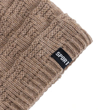 Load image into Gallery viewer, Unisex Fashion Beanie Hat Plush Fur Lined Hats For Men Women Keep Warm Knitted Hat Fashion Solid Ski Sports Winter Cap
