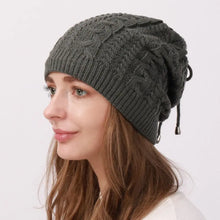 Load image into Gallery viewer, Vintage Thick Knit Beanies Cap Hat Ear Protect Soft Knitted Cap Hat Dual-purpose Warm Cap Autumn Winter
