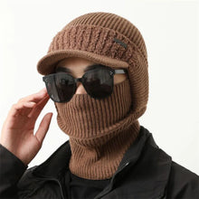 Load image into Gallery viewer, Men Balaclava Hat Full Cover Style Winter Hat Outdoor Windproof Knitted Hat Winter Keep Warm Beanie Cap

