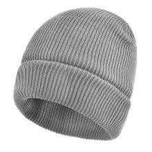 Load image into Gallery viewer, Soft Winter Beanie Waterproof Coating Solid Color Fishing Hat Windproof Fleece Lined Knit Cap Winter Season for Men and Women
