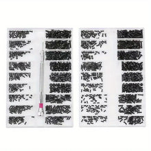Load image into Gallery viewer, 630 Pcs micro repair screw set glasses sunglasses repair set with screwdriver for repairing glasses, watches, jewelry.M1.2 M1.4
