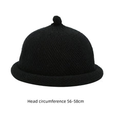 Load image into Gallery viewer, Fashion Solid Color Knitted Melon Skin Hats with Short Brim Keep Warm Knitted Hat Skull Cap Winter
