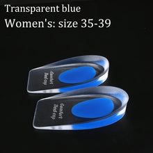 Load image into Gallery viewer, Insole Silicone Heel Pad Gel Soft  Sports Shock Absorbing  Pad Bone Spurs Pain Relief Protect Heel Foot Massager Care Inserts shoe pads

