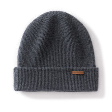 Load image into Gallery viewer, 100% Cashmere Hat For Women Men Outdoor 2-Layer Thickened Warm Winter Hats Solid Caps Knit Seamless Beanie Hat Unisex
