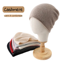 Load image into Gallery viewer, Winter Unisex 35% Cashmere Hats Outdoor Casual Keep Warm Solid Color Cashmere Knitted Beanie Hat Women Men Hedging Caps

