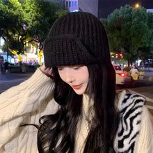 Load image into Gallery viewer, Fashion Thickened Winter Knitted Hat Warm Windproof Bonnet Caps Elastic Casual Beanies Cap Women
