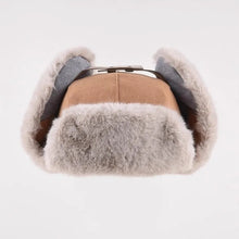 Load image into Gallery viewer, Vintage Waterproof Russian Bomber Cap Windproof Warm Ski Hat Earflap Design Russian Style Earflap Hat Unisex
