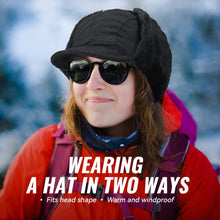 Load image into Gallery viewer, WRELS Winter Trapper Hat Windproof Warm Ear Protection Cycling Hat Cap with Ear Flaps Thick Warmer Motorcycle Hunting Hat
