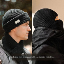Load image into Gallery viewer, 2In1 Mask Beanies Men Winter Balaclava Hat Knitted Hats Full Face Ski Bonnet Tactical Cycling Earmuffs Cap Knitted
