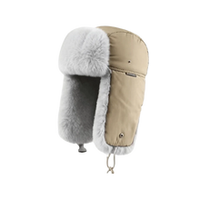 Load image into Gallery viewer, Outdoor Winter Men's Lei Feng Cap Waterproof Warm Pilot Ski Hat Thickened Fleece Lined Ear Protection Hat Hunter Hat
