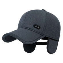Load image into Gallery viewer, New Middle-Aged and Elderly Winter Windproof, Cold-Proof and Warm Baseball Cap With Ear Protection and Thickened Peaked Cap
