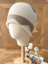 Load image into Gallery viewer, 100% Cashmere  Knitted Beanies Patchwork Color Trawler Women Men Autumn Winter Hat Soft Warm Fisherman Hair Bonnet Premium
