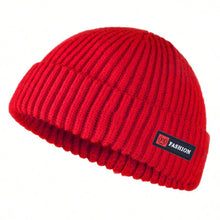 Load image into Gallery viewer, 1pc Men Beanies Skullcap Street Style Hip Hop Brimless Baggy Melon Cap Cuff Fisherman Beanies Hats Winter Warm Knitted Bonnet
