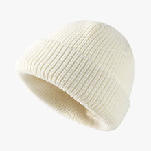 Load image into Gallery viewer, Knitted Hat Women's Cold Hat Winter Hat Men's Autumn Winter Melon Leather Hat Solid Color Versatile Dome Knitted Hat
