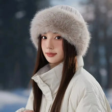 Load image into Gallery viewer, Thickening Winter Women's Warm Fur Hat Without Brim Cold-proof Warm Ear Protection Fisherman Caps Warming Tools Baseball Cap
