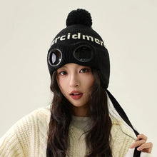 Load image into Gallery viewer, Fashion Windproof Glasses Knitted Hat Ear Protectors Cold-proof Beanie Hats Warm Woolen Hat Winter
