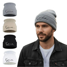 Load image into Gallery viewer, High Quality Woolen Letter Knit Hat Keep Warm Ear Protection Winter Autumn Hats Ladies Casual Cap for Woman/Men
