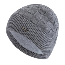 Load image into Gallery viewer, New Unisex Winter Hat Plush Fur Lined Warm Small Square Style Soft Beanie Hats For Men Women Thicken Ski Sports Knitted Hat
