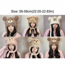 Load image into Gallery viewer, Fashion Cold-proof Faux Fur Beanies Hat Thicken Cold Protection Winter Anti Cold Hat Cute Knitted Bobble Cap Women Accessories
