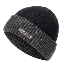 Load image into Gallery viewer, Two Tone Winter Hat Fur Lined Flanging Cap Stylish Soft Beanie Hats For Men Women Warm Thick Outdoor Ski Sports Hat
