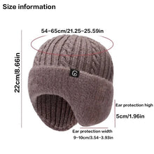 Load image into Gallery viewer, Knitted Hat Winter Elderly Hat for Women Winter Mom Warm Hat for Men Ear Protection Middle-Aged and Elderly
