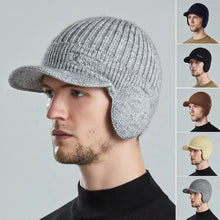 Load image into Gallery viewer, Fashion Cycling Cap Ear Protection Hats Windproof Warmer Warmth Peaked Cap Baseball Cap Wool Beanie Hat Winter
