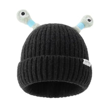 Load image into Gallery viewer, Funny With Eyes Knitted Beanies Hat Solid Color Wear Resistant LED Glowing Hat Warm Knit Hat for Women Girls Parent-Unisex Style
