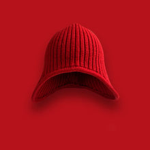 Load image into Gallery viewer, Cute Versatile Winter Knitted Hat Ear Protection Warm Earflap Hat Solid Color Coldproof Flying Cap for Women

