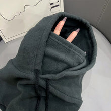 Load image into Gallery viewer, Winter Thermal Fleece Hat Hooded Outdoor Windproof Cold Warm Skiing Sport Men Women Neck Warmer Cycling Face Mask Masked Caps

