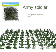Load image into Gallery viewer, 100pcs/lot Hot Bag Soldier Toys 12 stype Static Small Soldier Person Military Model Children Toys Whole Mixed Batch
