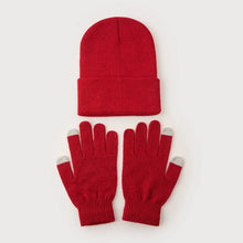 Load image into Gallery viewer, High Quality Cute 2025 Winter Hats with Gloves Girls Autumn Woman New Beanies Ladies Casual Cap
